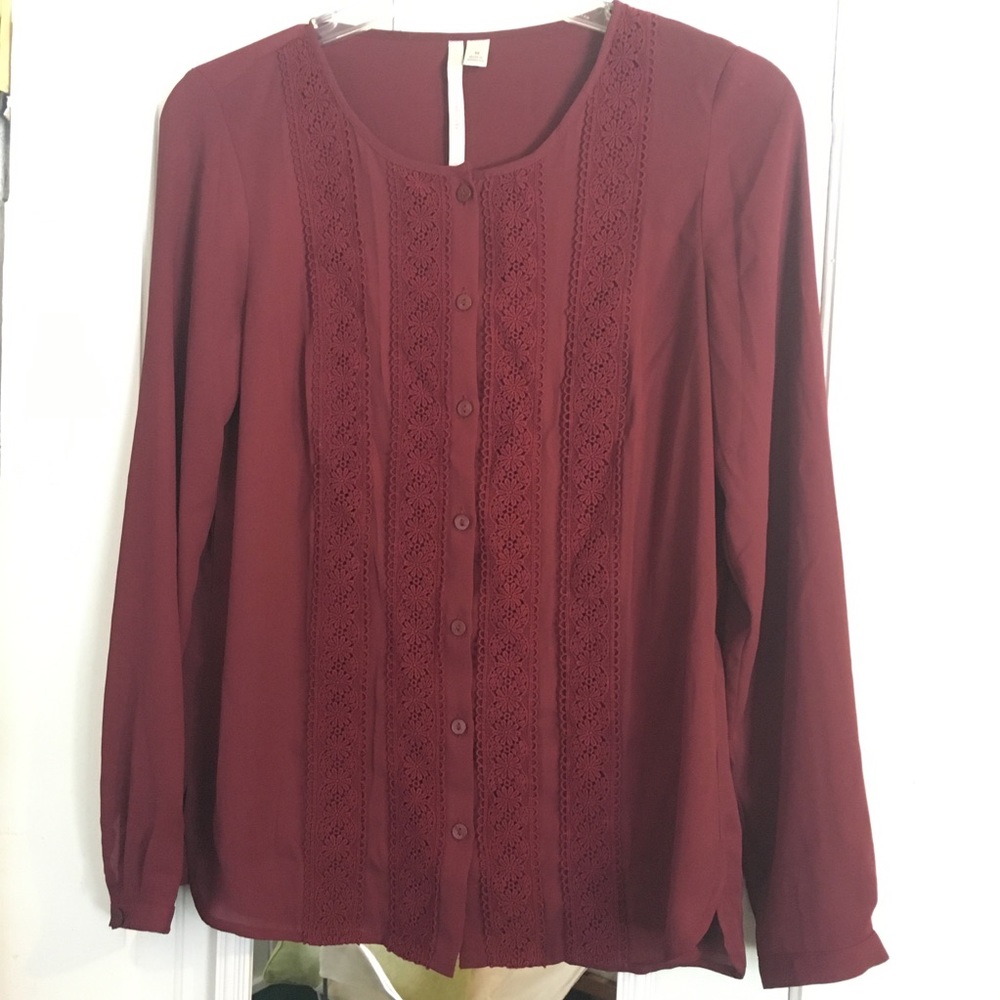 Maroon Blouse, Size M